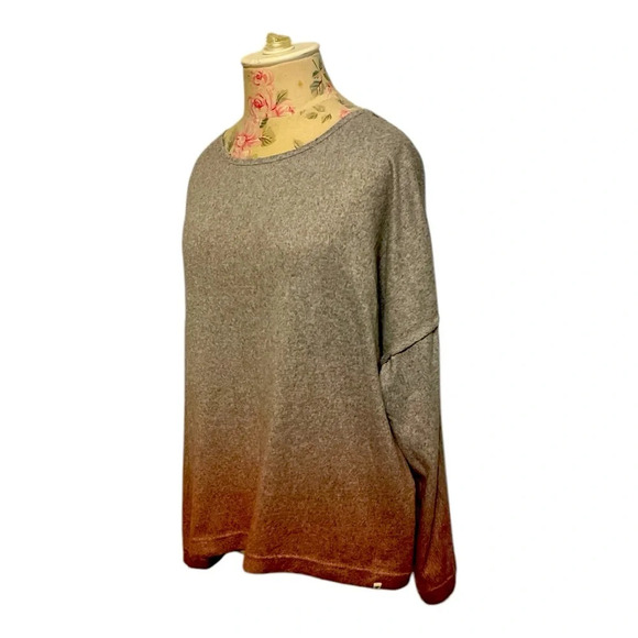 Lucky Brand high low gradient ombré light weight sweater - Picture 2 of 7